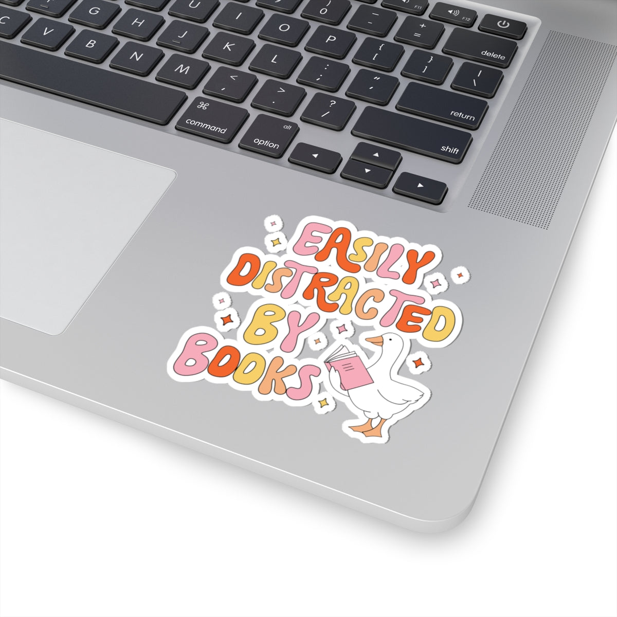 Easily Distracted by Books Sticker