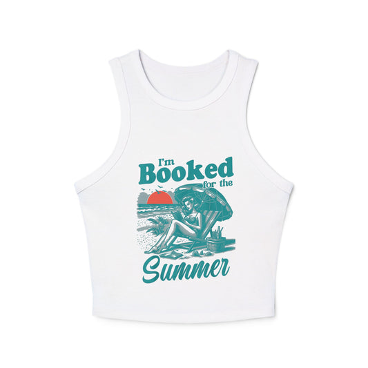Booked for the Summer Racer Tank Top