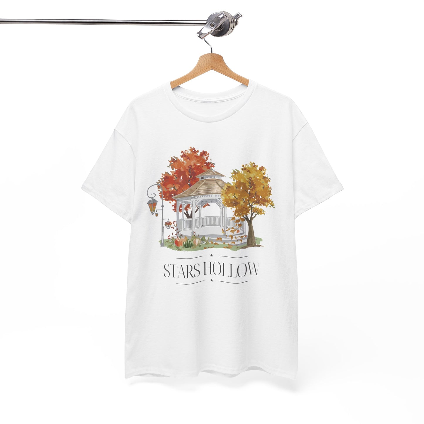 Star Hollow Fall Cotton Tee | Cozy Autumn Shirt-Gilmore Girls Apparel