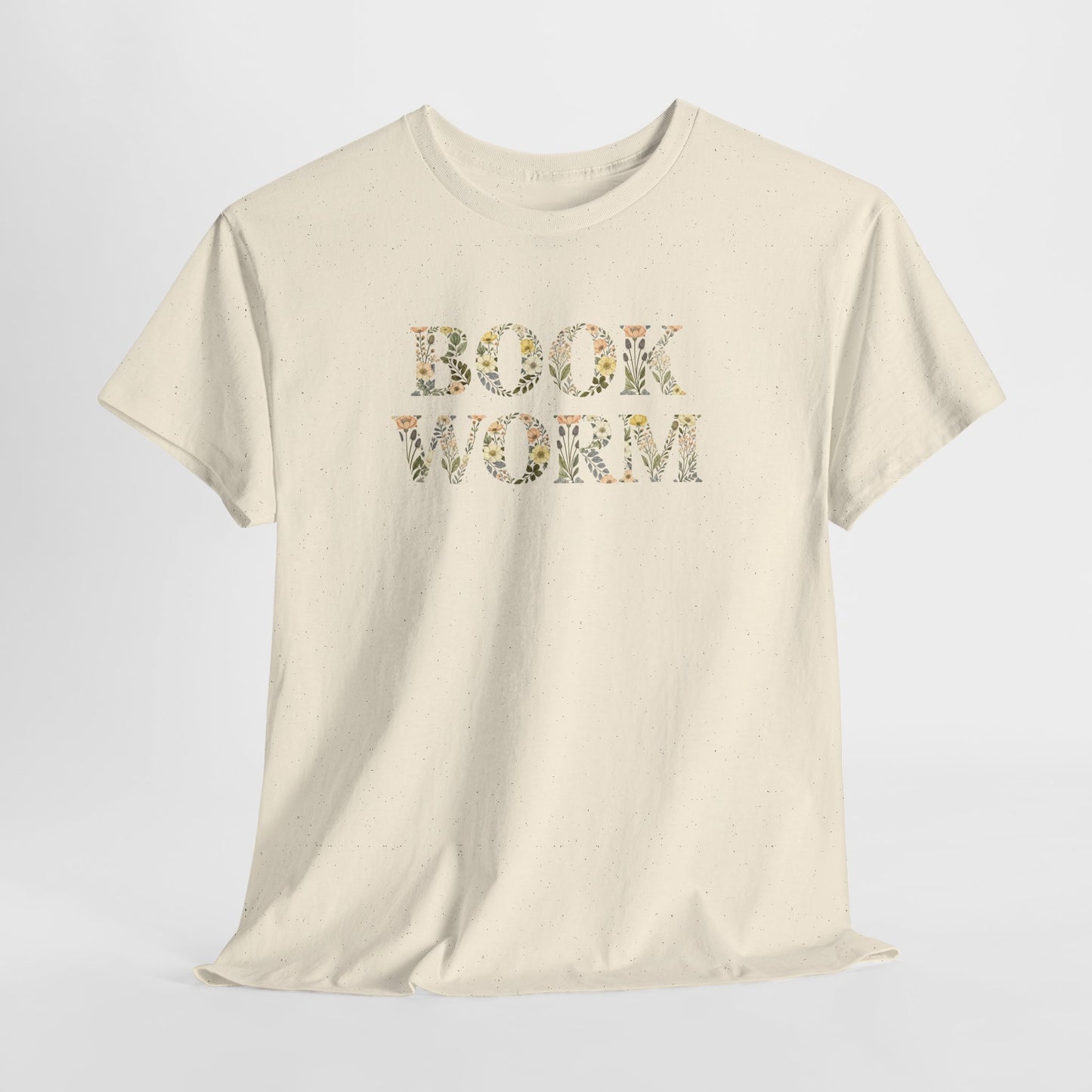 Bookworm Floral T-Shirt — Cute Reading Lover Tee