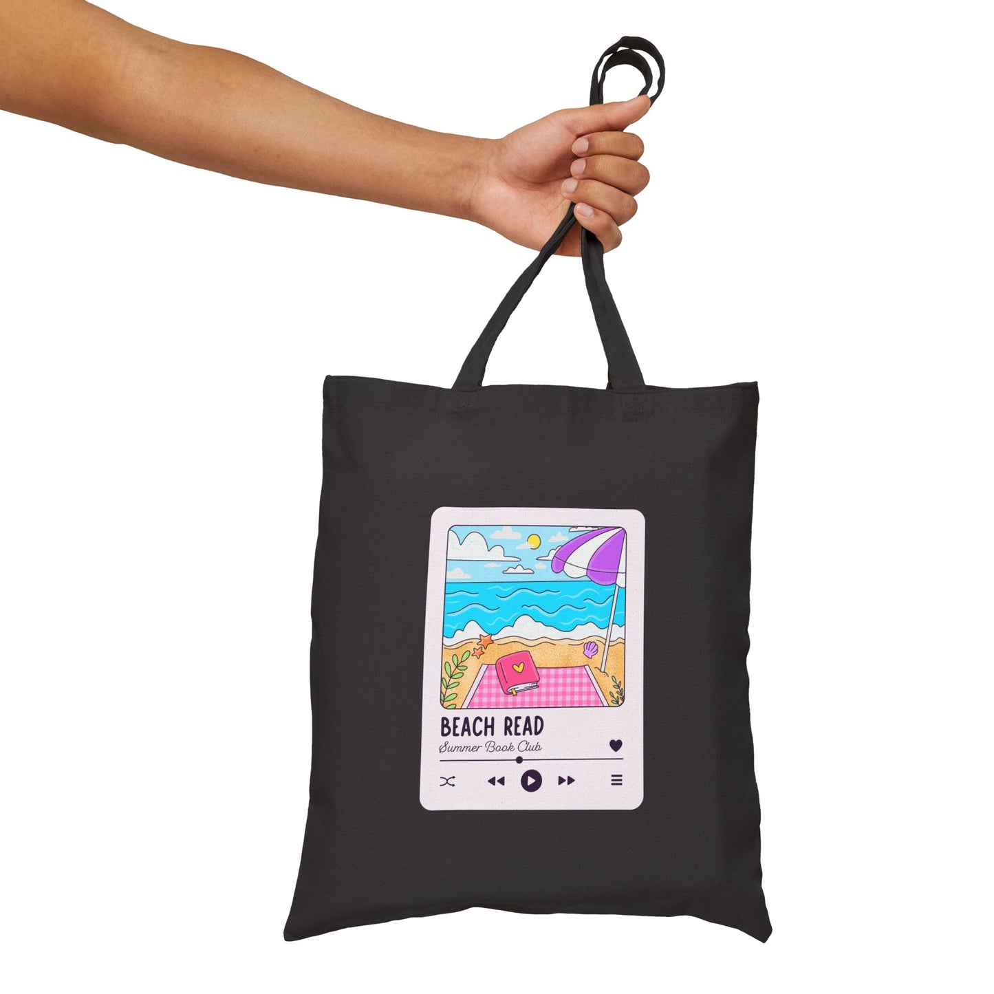 Beach Read Playlist Tote-Pink Design
