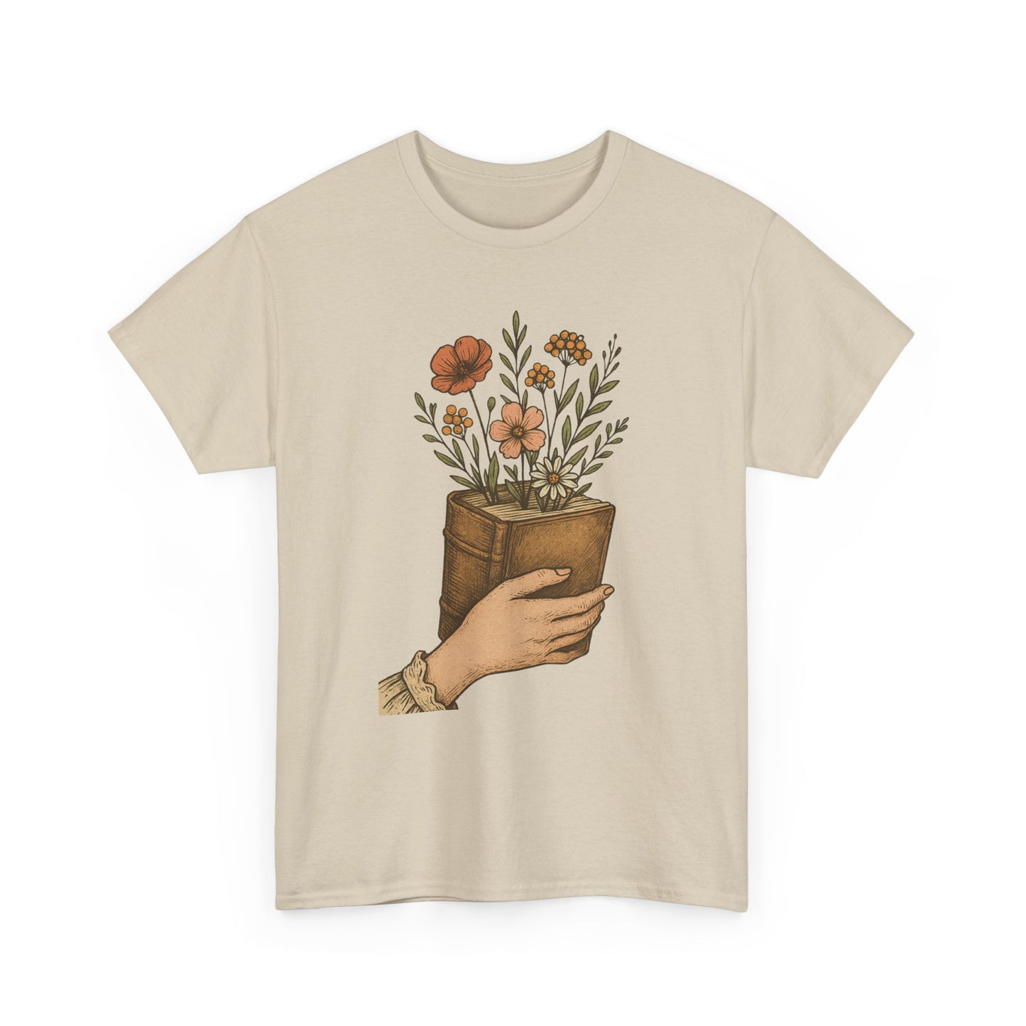 Bloom From Books Tee-Floral Book T-Shirt