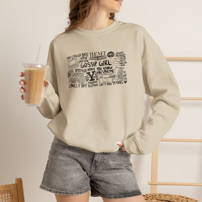 Stylish Gossip Girl Crewneck Sweatshirt-Gossip Girl Vibes
