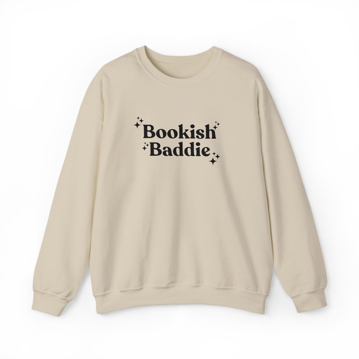 Bookish Baddie Embroidered Crewneck Sweatshirt