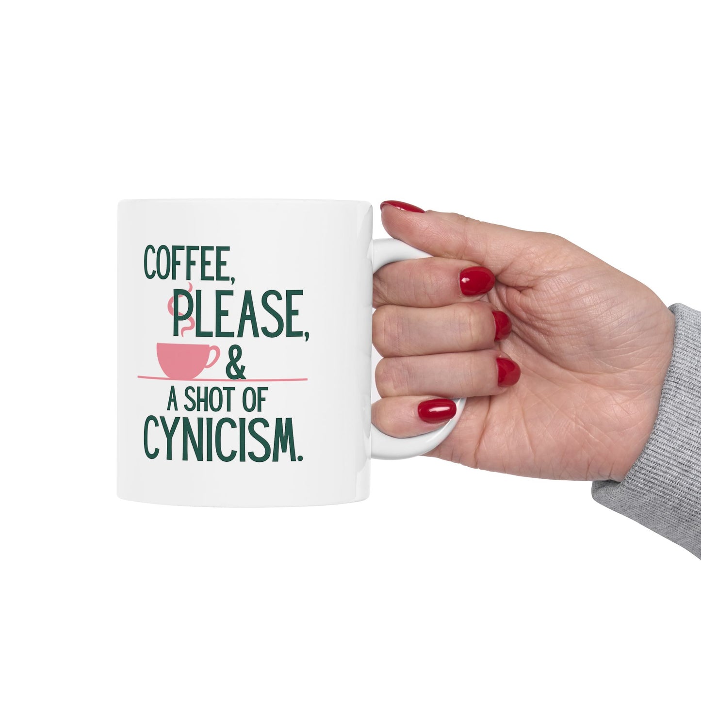 ☕ Coffee Mug – “Coffee, Please, & A Shot of Cynicism"-Gilmore Girls