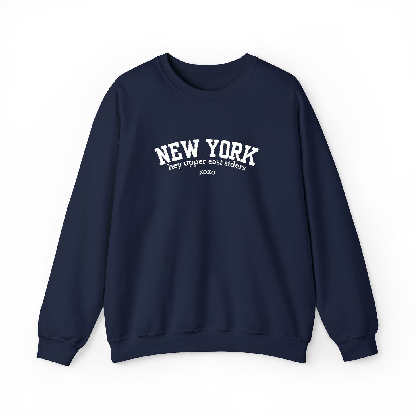 New York Upper East Side Embroidered Crewneck Sweatshirt