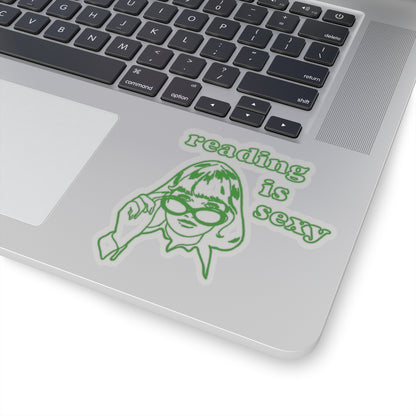 Reading Is Sexy Sticker — Retro Girl Bookish