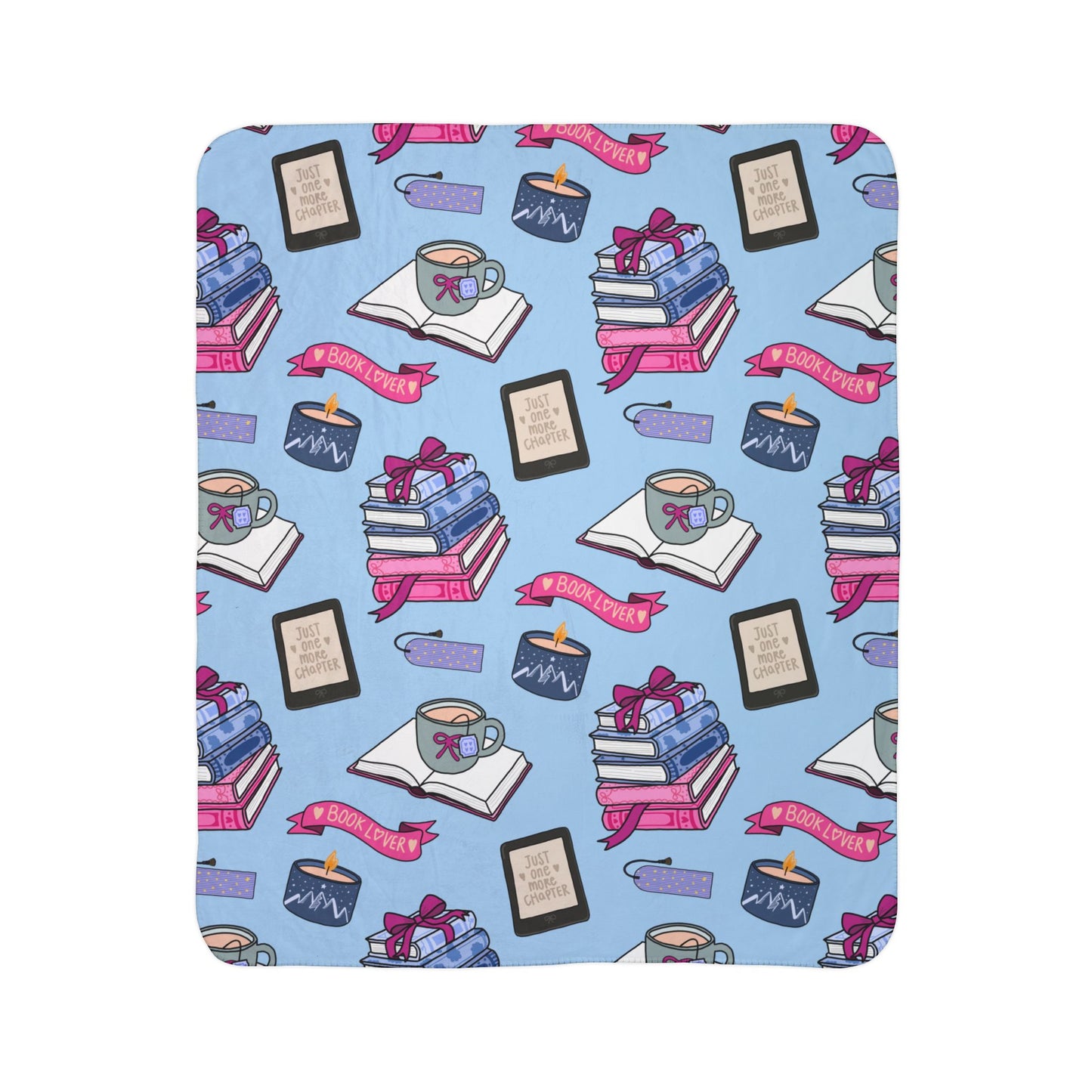 Just One More Chapter Sherpa Fleece Blanket