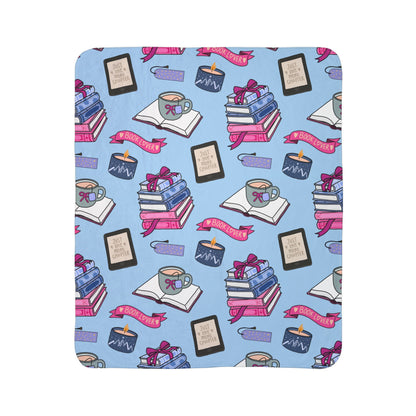 Just One More Chapter Sherpa Fleece Blanket