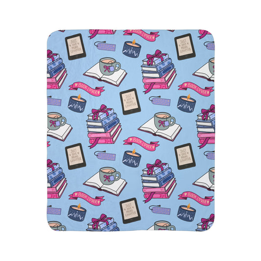 Just One More Chapter Sherpa Fleece Blanket