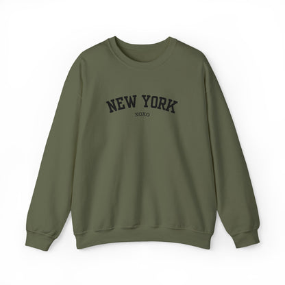 New York XOXO Embroidered Crewneck Sweatshirt-Gossip Girl