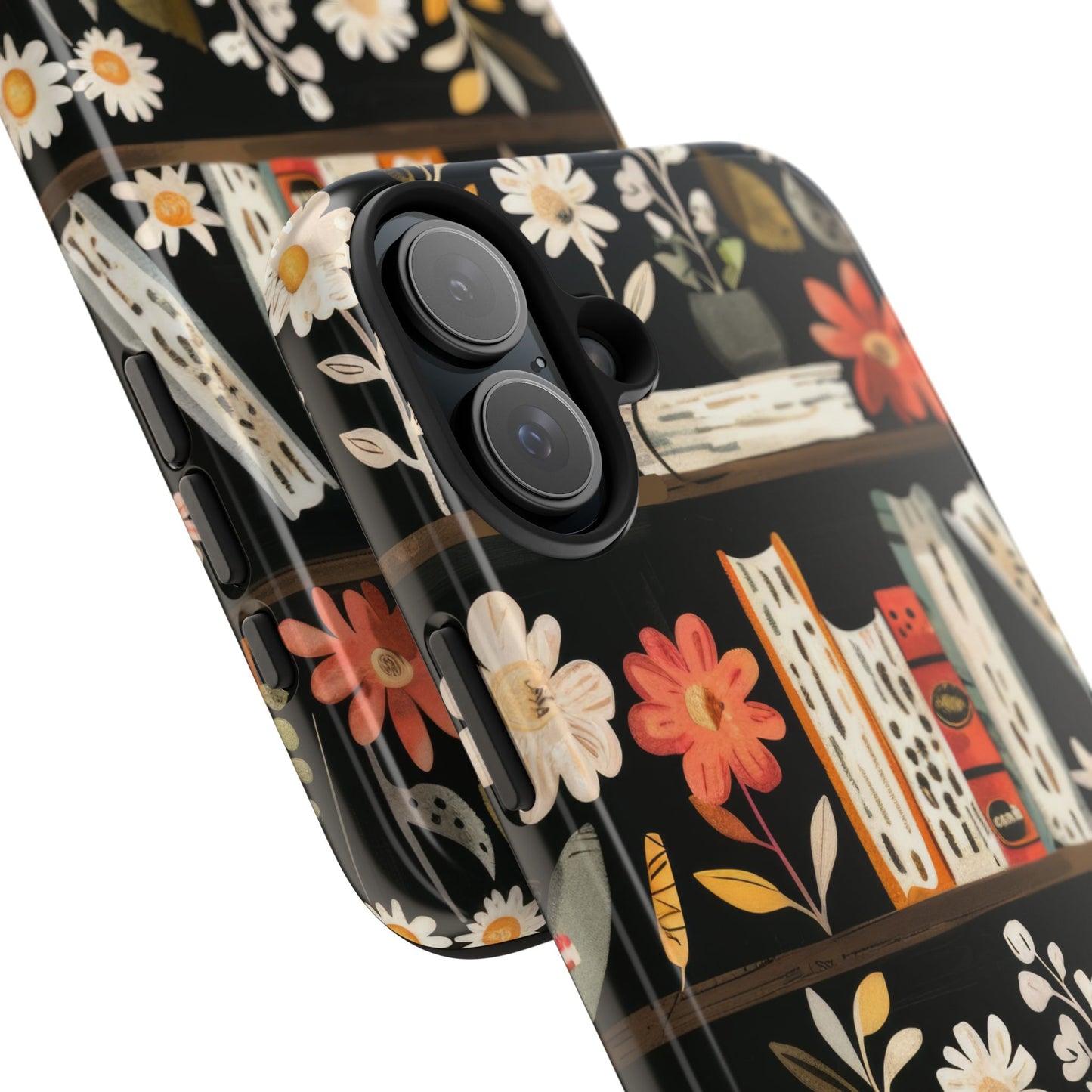 Cozy Bookshelf Bloom Phone Case