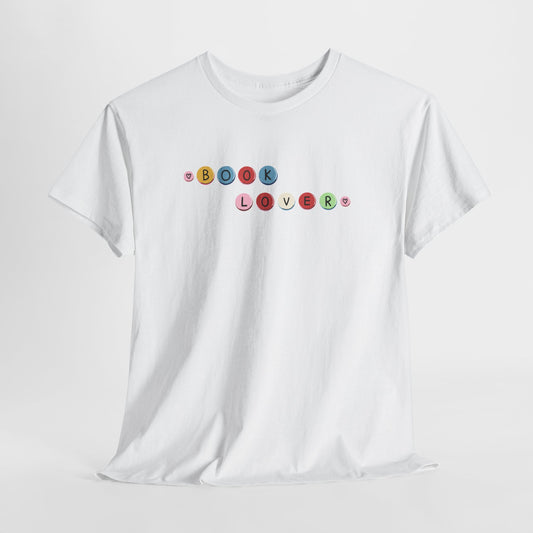 Book Lover T-Shirt — Colorful Bead Reading Tee