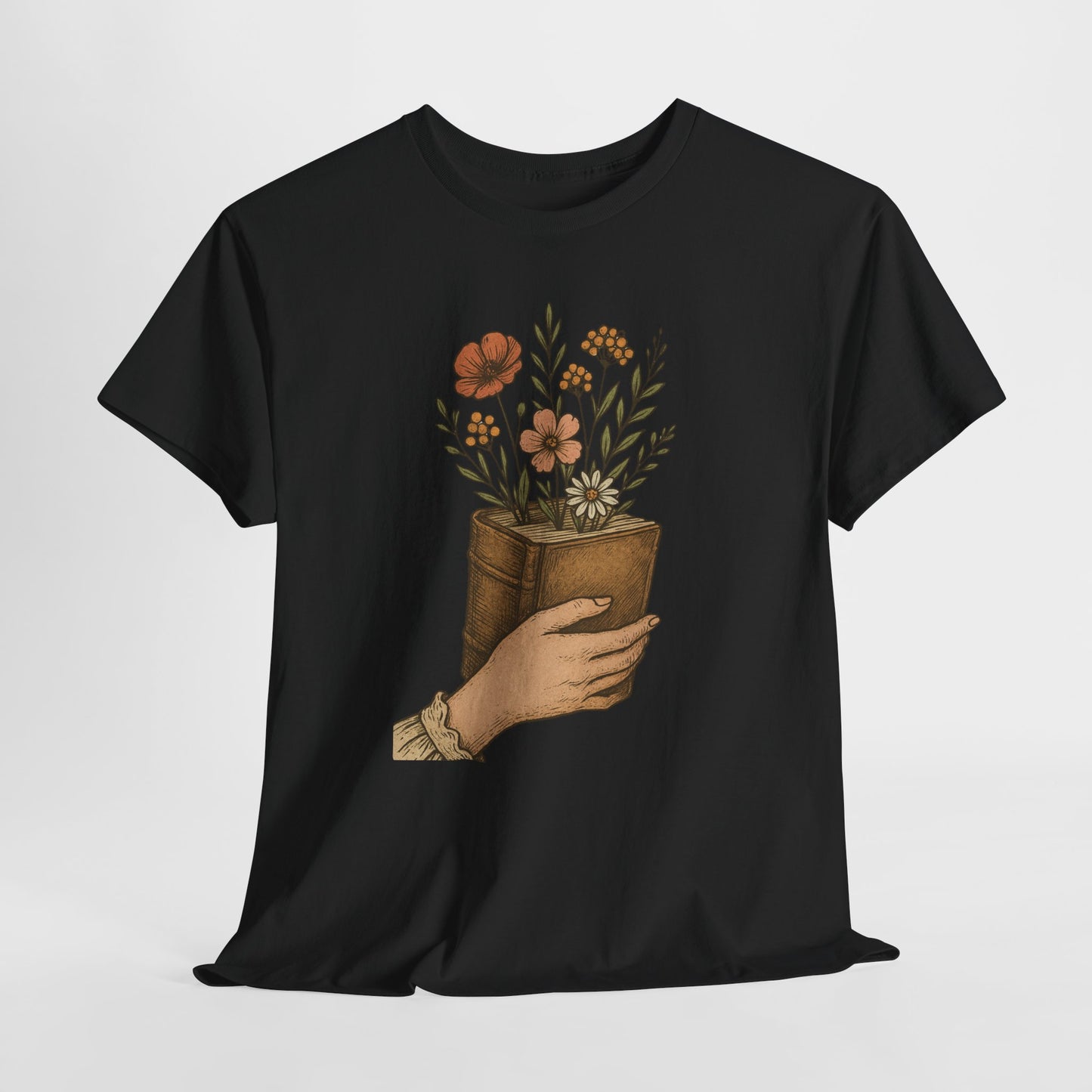 Bloom From Books Tee-Floral Book T-Shirt