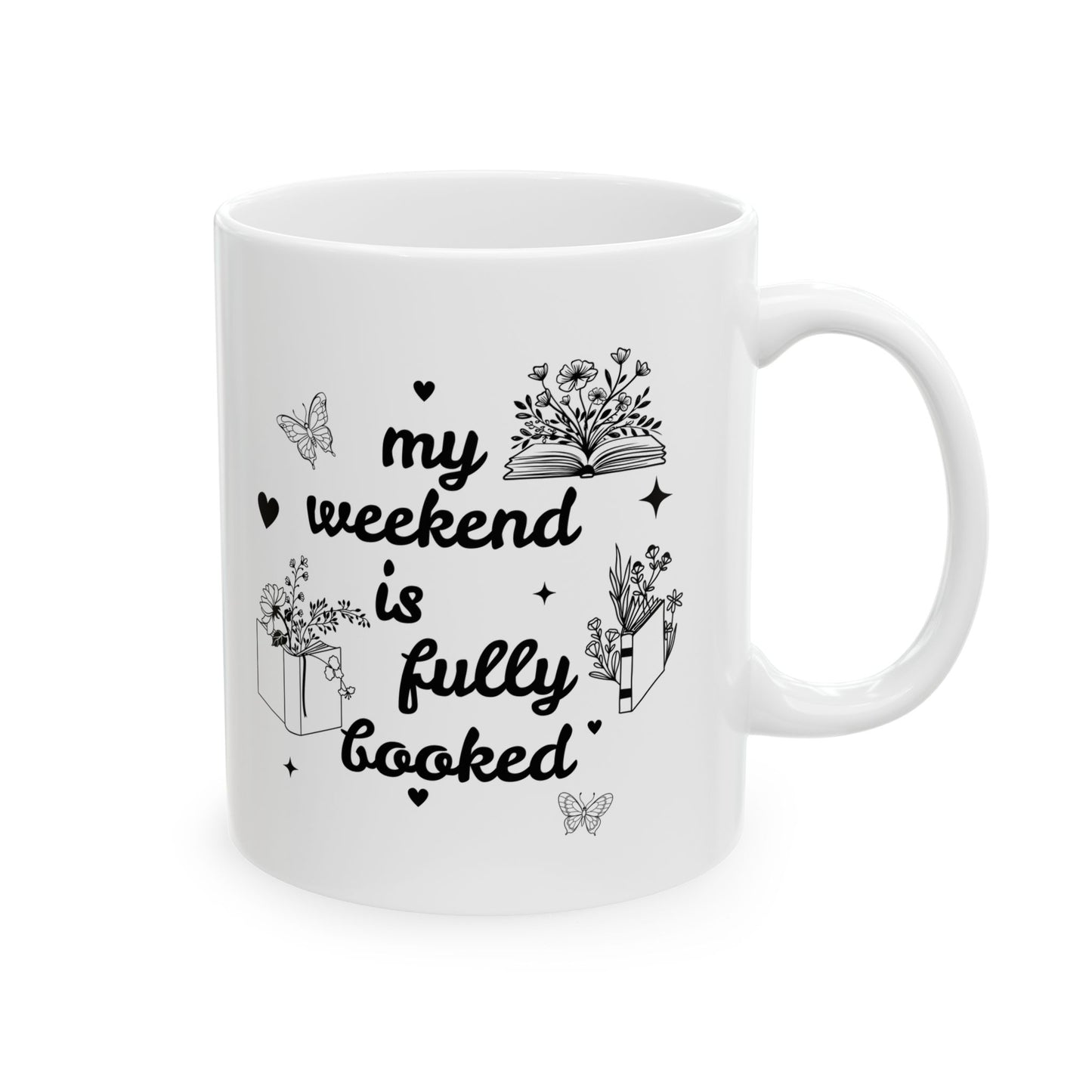 Butterfly Reader Ceramic Mug