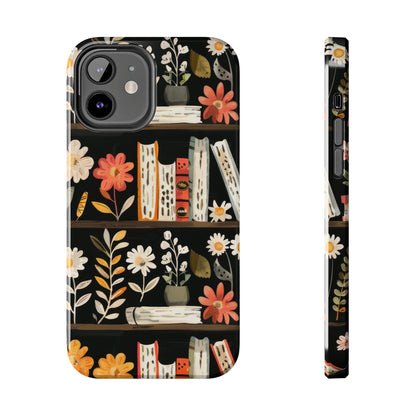 Cozy Bookshelf Bloom Phone Case