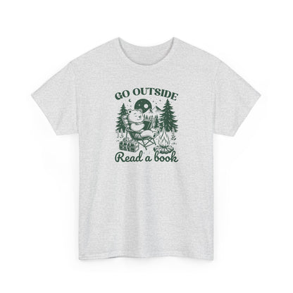 Go Outside Read a Book T-Shirt — Bookish Tee