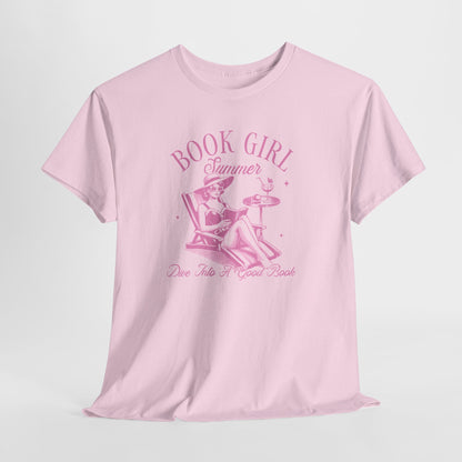 Book Girl Summer Girly Pop Tee-Bookish T-Shirt