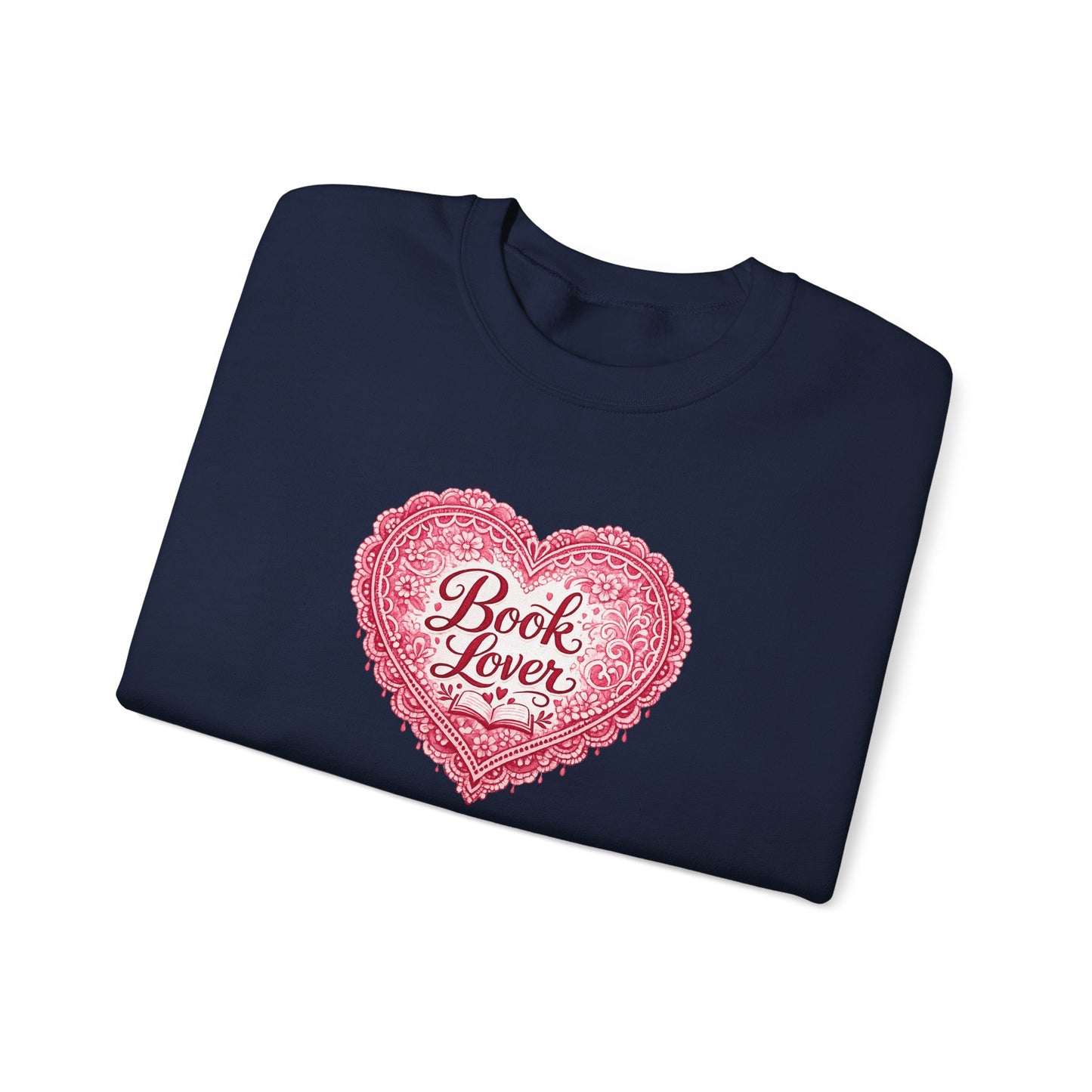 Book Lover V-Day-Crewneck Sweatshirt