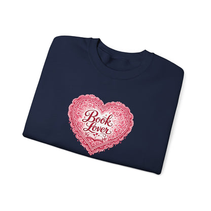 Book Lover V-Day-Crewneck Sweatshirt
