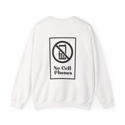 No Cell Phones Crewneck Sweatshirt-Gilmore Girls Luke's Diner