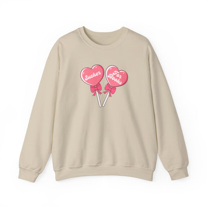 Sucker for Books Crewneck- Valentine Graphic Sweatshirt