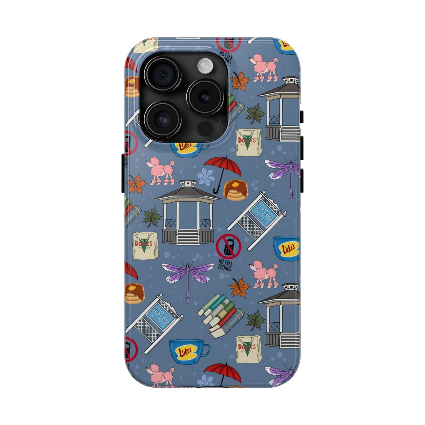 Stars Hollow Gilmore Girls Blue Phone Case