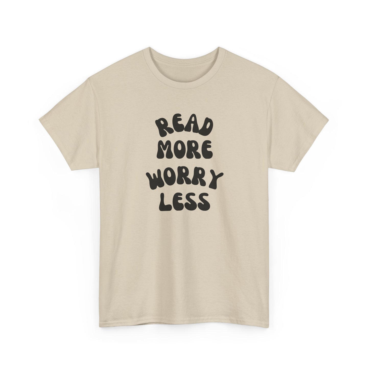 Read More Worry Less Minimalist Reading Tee-Bookish T-Shirt