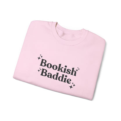 Bookish Baddie Embroidered Crewneck Sweatshirt