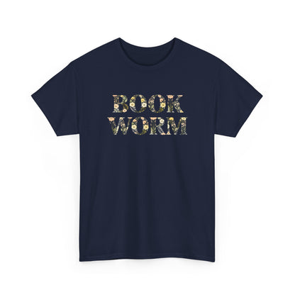 Bookworm Floral T-Shirt — Cute Reading Lover Tee