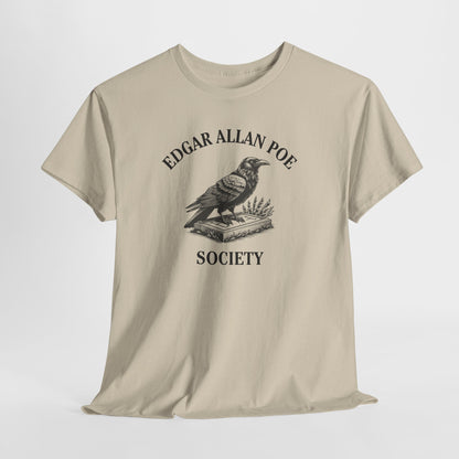 Edgar Allan Poe Society Tee-Raven Reader– Books + Sips Collection