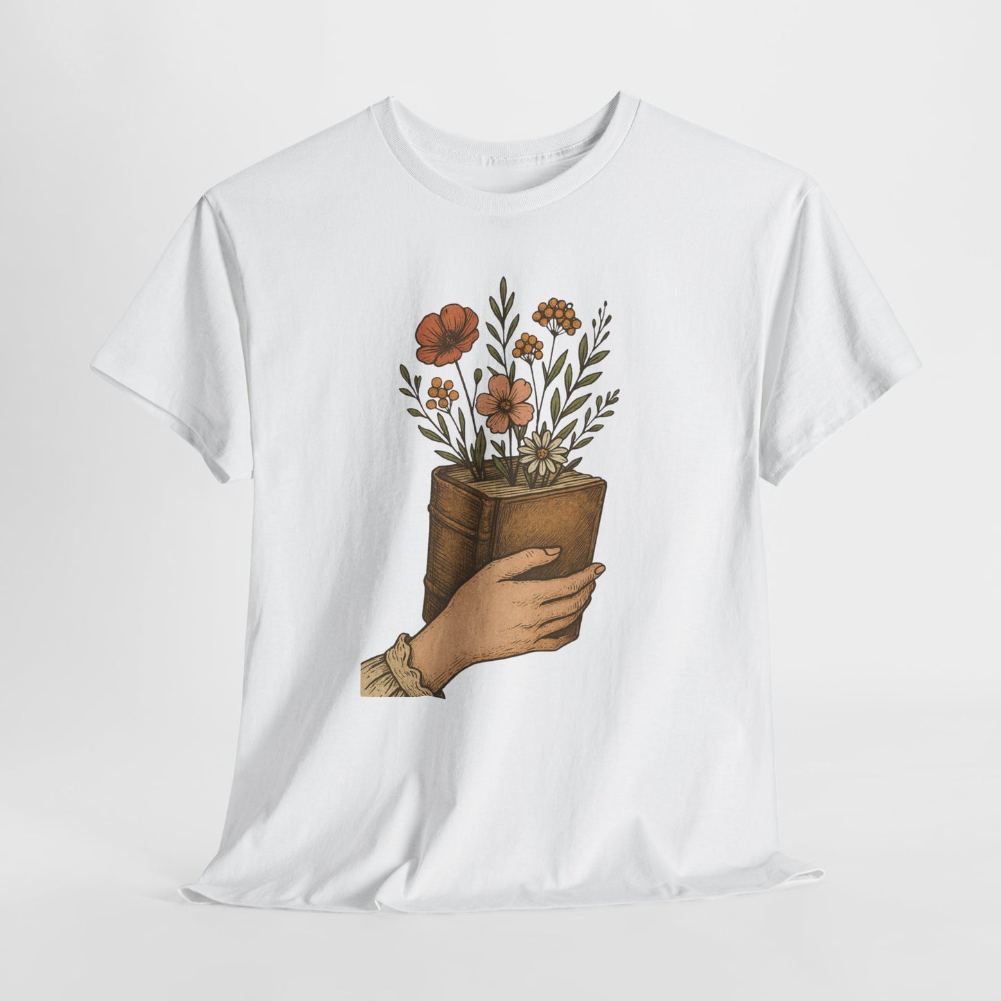 Bloom From Books Tee-Floral Book T-Shirt