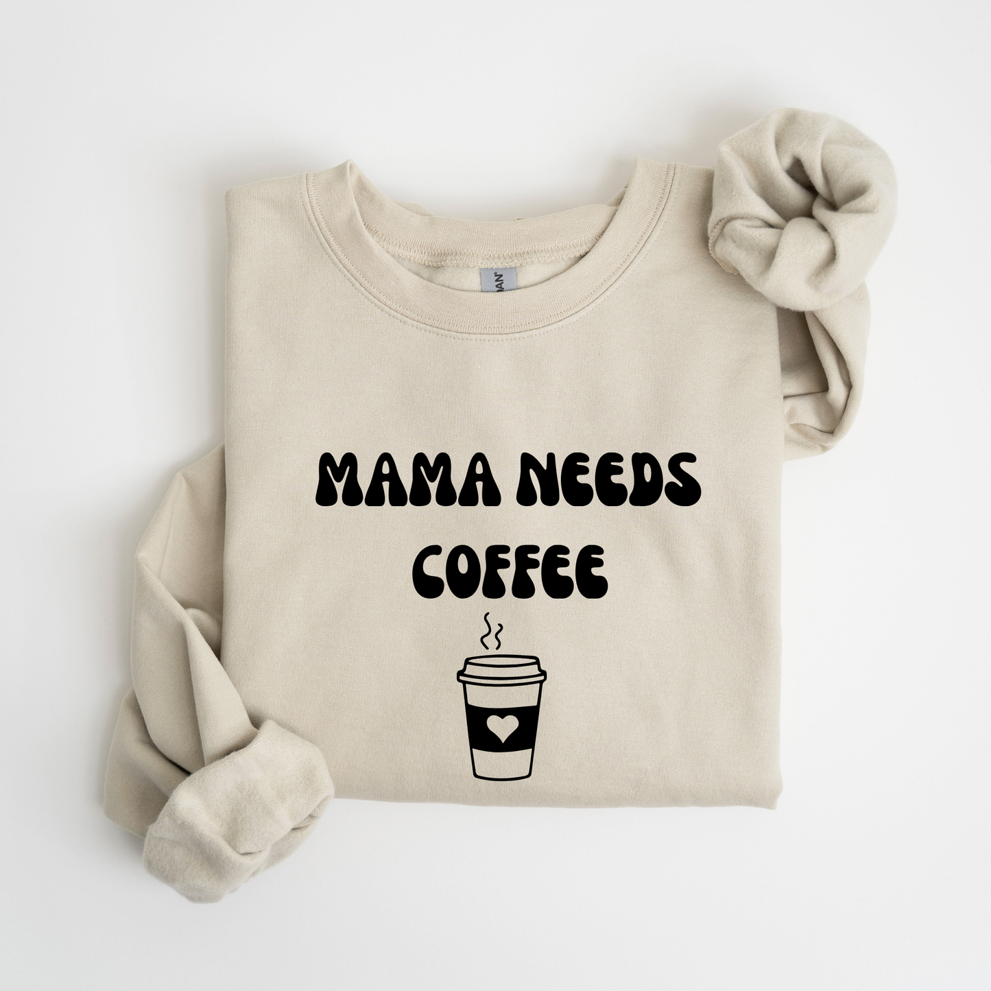 Mama Needs Coffee Crewneck Sweatshirt-Cozy Gilmore Girls Coffee Apparel