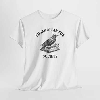 Edgar Allan Poe Society Tee-Raven Reader– Books + Sips Collection
