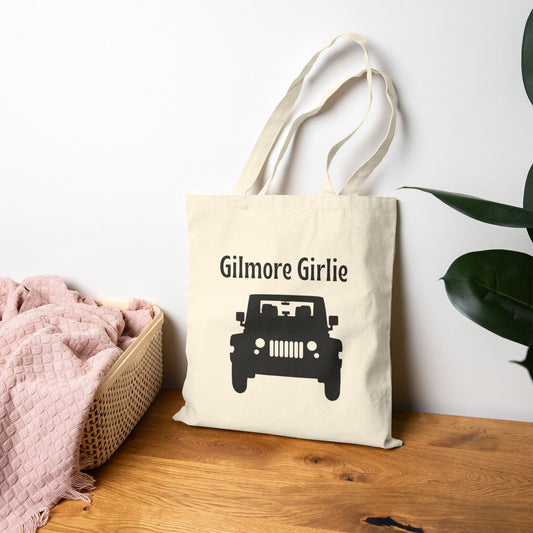 Gilmore Girlie Canvas Tote Bag/Jeep Vibes On the Go-Gilmore Girls Accessories