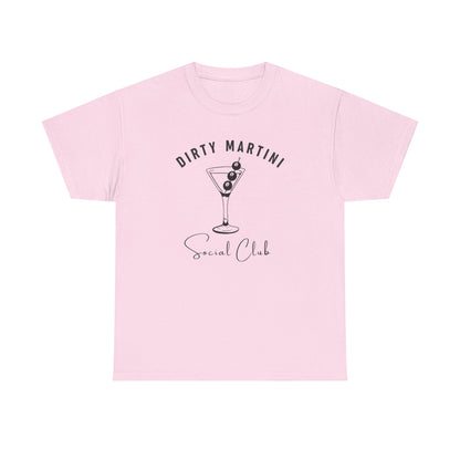 Dirty Martini Social Club T-Shirt I Books + Sips Merch