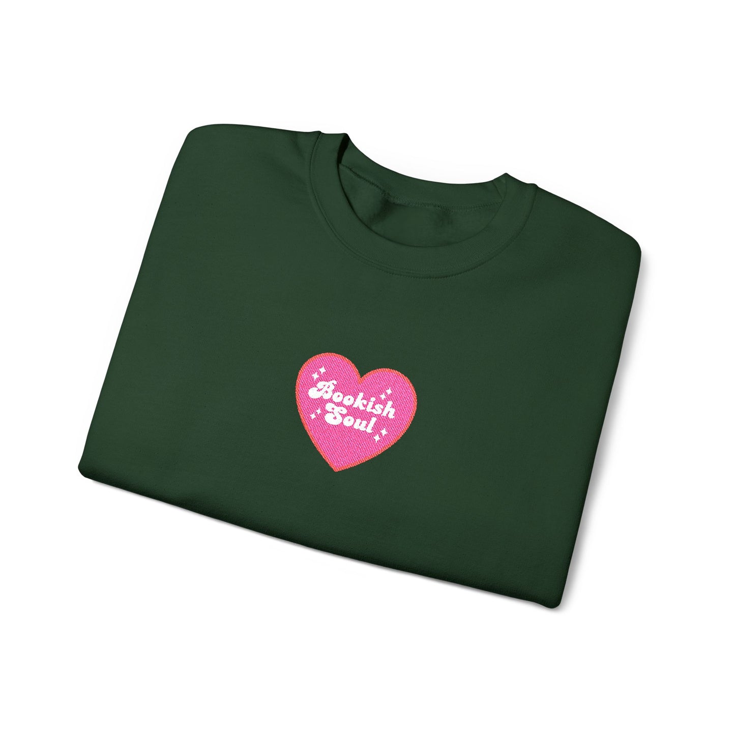 Bookish Soul Embroidered Crewneck Sweatshirt