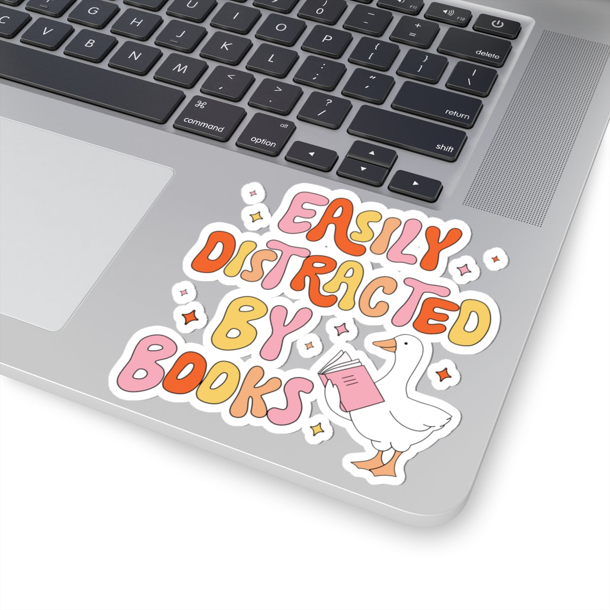 Easily Distracted by Books Sticker