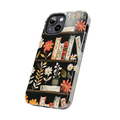Cozy Bookshelf Bloom Phone Case
