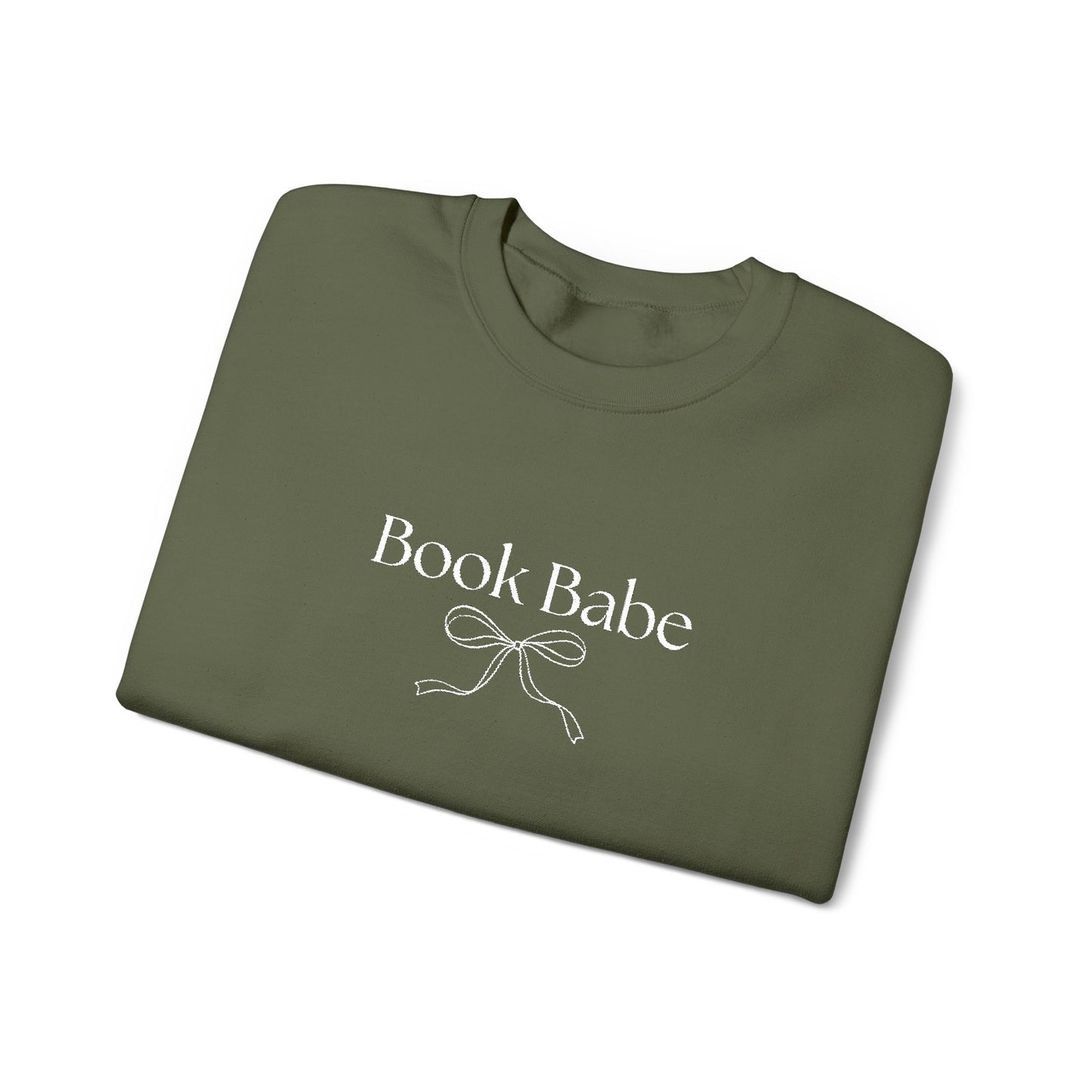 Book Babe Embroidered Crewneck Sweatshirt