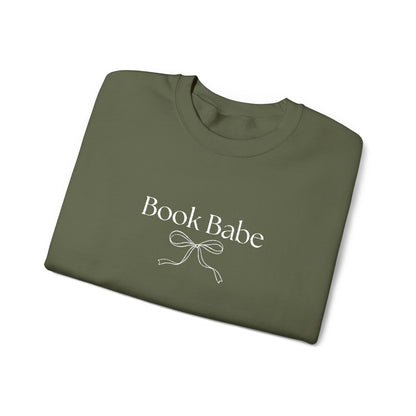 Book Babe Embroidered Crewneck Sweatshirt