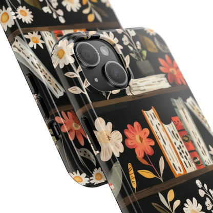 Cozy Bookshelf Bloom Phone Case