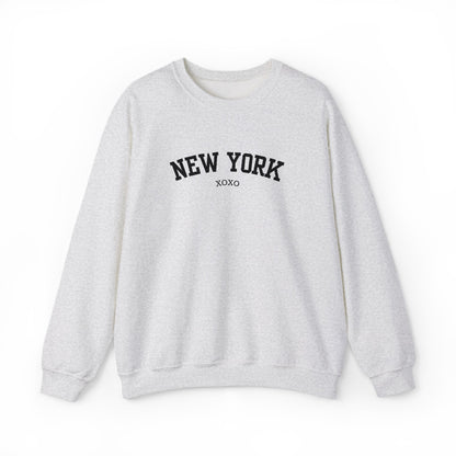 New York XOXO Embroidered Crewneck Sweatshirt-Gossip Girl