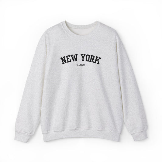 New York XOXO Embroidered Crewneck Sweatshirt-Gossip Girl