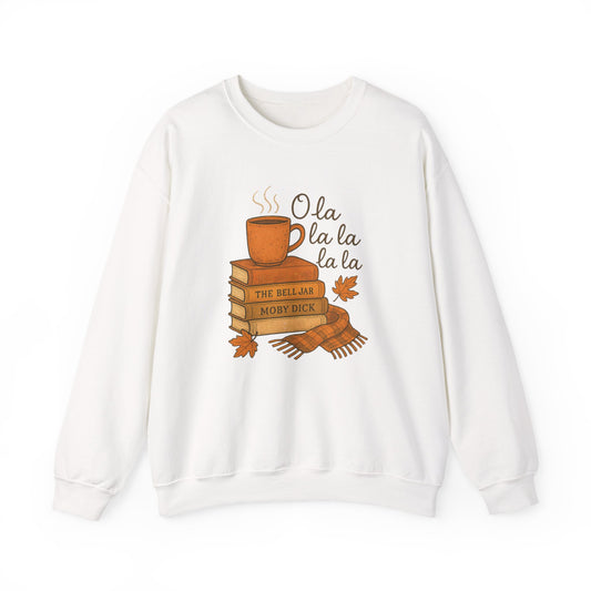 Autumn Cozy Crewneck-Gilmore Girls La La Sweatshirt Book Lover
