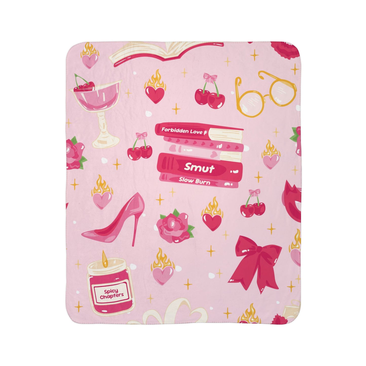 Spicy Chapters Sherpa Fleece Blanket