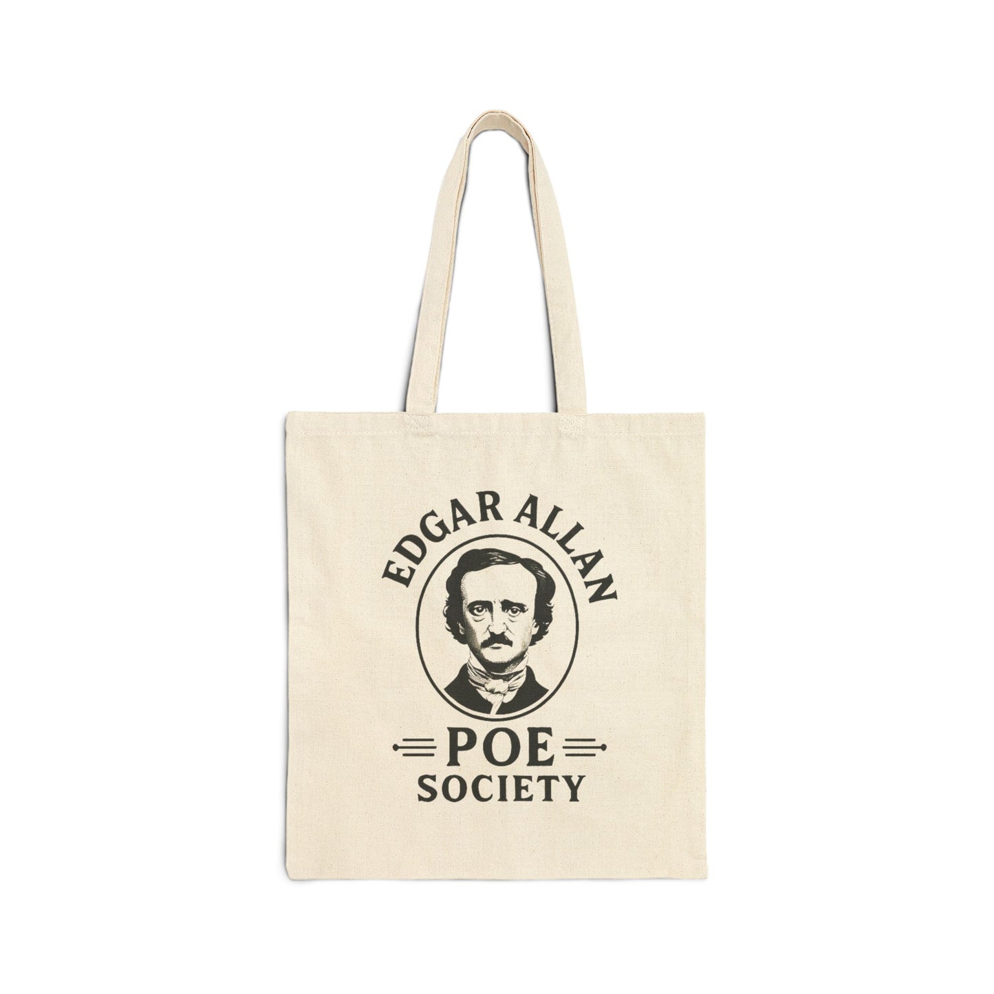 Edgar Allan Poe Society Cotton Canvas Tote Bag