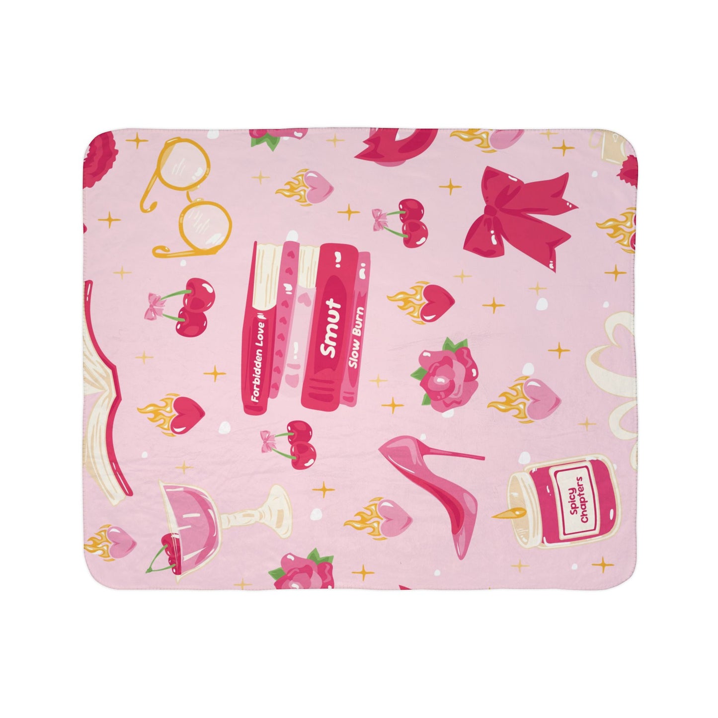 Spicy Chapters Sherpa Fleece Blanket