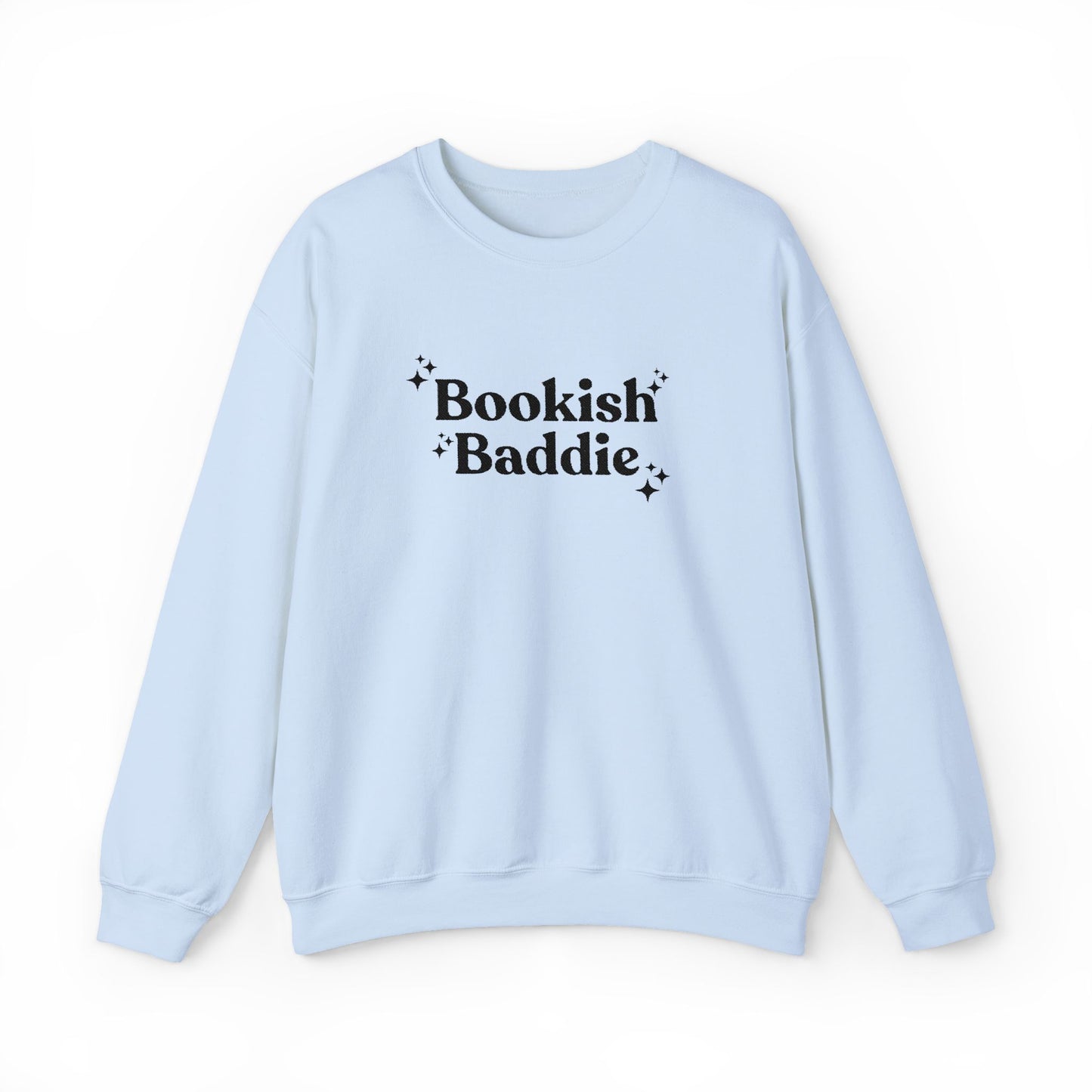 Bookish Baddie Embroidered Crewneck Sweatshirt