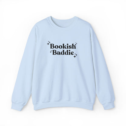 Bookish Baddie Embroidered Crewneck Sweatshirt